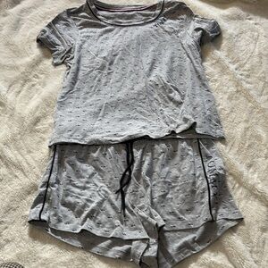 Tommy Hilfiger Gray Shorts And Top Sleep Set Size Medium